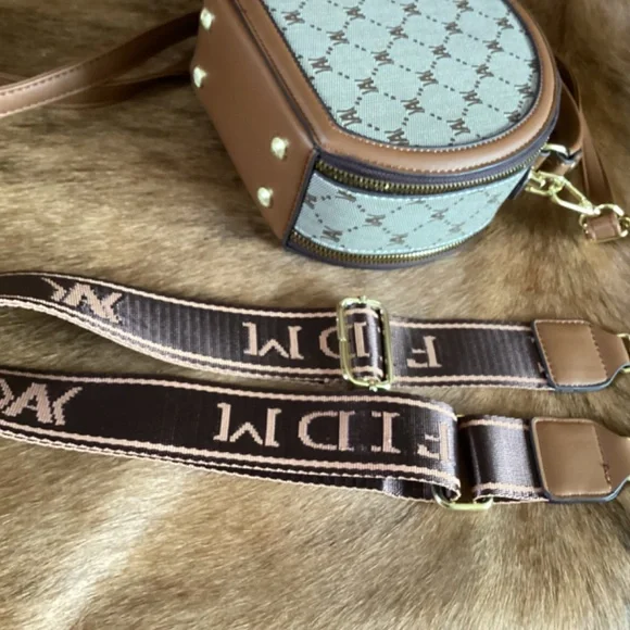 FIDM YIQBEI Monogram Round Crossbody Handbag - Picture 6 of 11